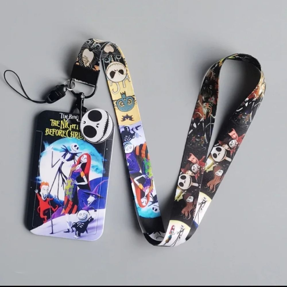 Nightmare Before Christmas Lanyard with Cardholder